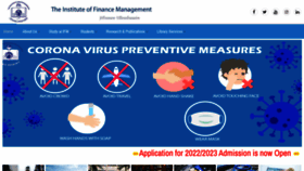 What Ifm.ac.tz website looked like in 2022 (3 years ago)