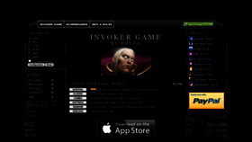 What Invokergame.com website looked like in 2022 (1 year ago)