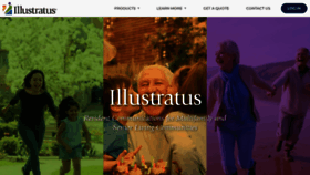 What Illustratus.com website looked like in 2022 (1 year ago)