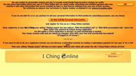 What Ichingonline.net website looked like in 2022 (1 year ago)