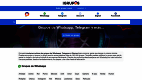What Igrupos.com website looked like in 2022 (1 year ago)