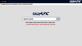 What Isohunt.app website looked like in 2022 (3 years ago)