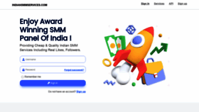 What Indiansmmservices.com website looked like in 2022 (1 year ago)