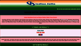 What Indiansatta.co.in website looked like in 2022 (1 year ago)