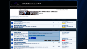 What Immortalchess.forumotion.com website looked like in 2022 (3 years ago)