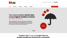 What Ilogy.com website looked like in 2022 (1 year ago)