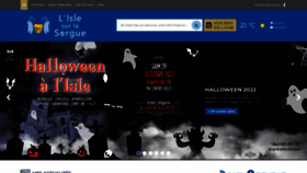 What Islesurlasorgue.fr website looked like in 2022 (1 year ago)