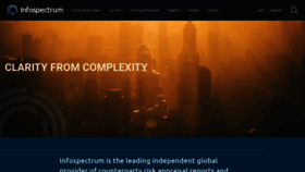 What Infospectrum.net website looked like in 2022 (1 year ago)