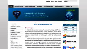 What Ijcttjournal.org website looked like in 2022 (1 year ago)