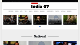What India07.in website looked like in 2022 (1 year ago)
