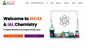 What Igcseandialchemistry.com website looked like in 2022 (1 year ago)