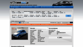 What Interauto.pl website looked like in 2022 (1 year ago)