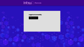 What Iremote.infosysapps.com website looked like in 2022 (1 year ago)