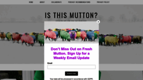What Isthismutton.com website looked like in 2022 (1 year ago)