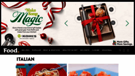 What Italian.food.com website looked like in 2022 (1 year ago)