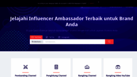 What Id.noxinfluencer.com website looked like in 2022 (1 year ago)