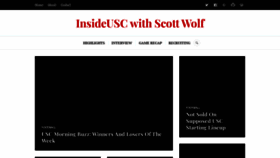 What Insideusc.blog website looked like in 2022 (1 year ago)