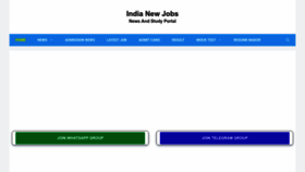 What Indianewjobs.com website looked like in 2022 (1 year ago)