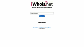What Iwhois.net website looked like in 2022 (1 year ago)
