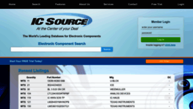 What Icsource.com website looked like in 2022 (1 year ago)