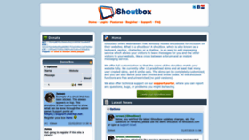 What Ishoutbox.com website looked like in 2022 (1 year ago)