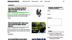 What Indiadailybuzz.com website looked like in 2022 (1 year ago)