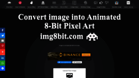 What Img8bit.com website looked like in 2022 (1 year ago)