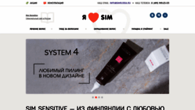 What Ilovesim.ru website looked like in 2022 (1 year ago)