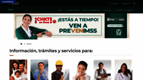 What Imss.gob.mx website looked like in 2022 (1 year ago)