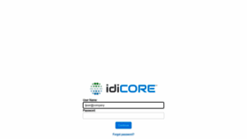 What Idicore.com website looked like in 2022 (1 year ago)