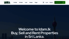 What Idam.lk website looked like in 2022 (1 year ago)