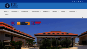 What Iul.edu.lb website looked like in 2022 (1 year ago)