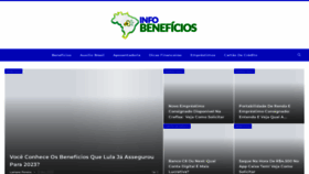 What Infobeneficios.com.br website looked like in 2022 (3 years ago)