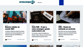 What Intercambio7.com.br website looked like in 2022 (1 year ago)