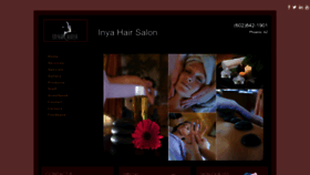 What Inyahair.com website looked like in 2022 (1 year ago)