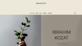 What Ibrahimkozat.com website looked like in 2022 (1 year ago)