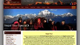 What Itournepal.com website looked like in 2022 (1 year ago)
