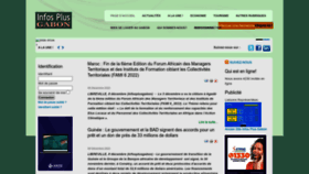 What Infosplusgabon.com website looked like in 2022 (1 year ago)