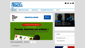 What Institutfrancaismali.org website looked like in 2022 (1 year ago)