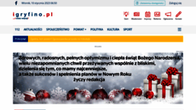 What Igryfino.pl website looked like in 2023 (1 year ago)