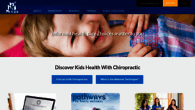 What Icpa4kids.org website looked like in 2023 (1 year ago)