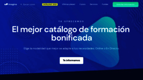 What Imaginaformacion.com website looked like in 2023 (1 year ago)