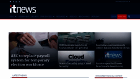 What Itnews.com.au website looked like in 2023 (1 year ago)
