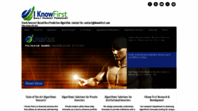 What Iknowfirst.com website looked like in 2023 (1 year ago)