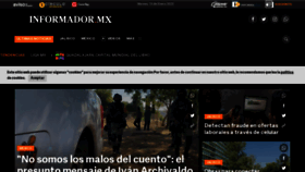 What Informador.mx website looked like in 2023 (1 year ago)