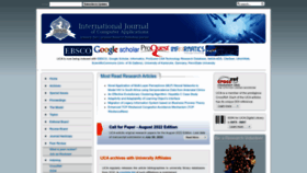 What Ijcaonline.org website looked like in 2023 (3 years ago)