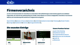 What Icio.de website looked like in 2023 (1 year ago)