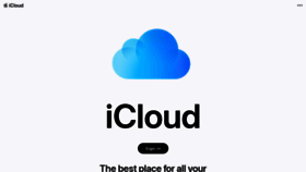 What Icloud.com website looked like in 2023 (1 year ago)
