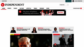 What Independent.co.uk website looked like in 2023 (1 year ago)