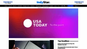 What Indystar.com website looked like in 2023 (1 year ago)